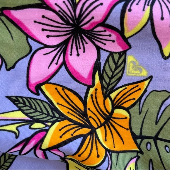 Roxy Girl 🌸 Hawaiian Beach Classics Bikini Bottom Girls Sz 16-XL - Picture 4 of 11